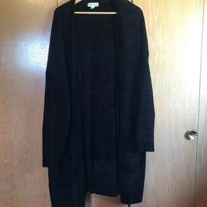 Ava and Vic- black long cardigan!